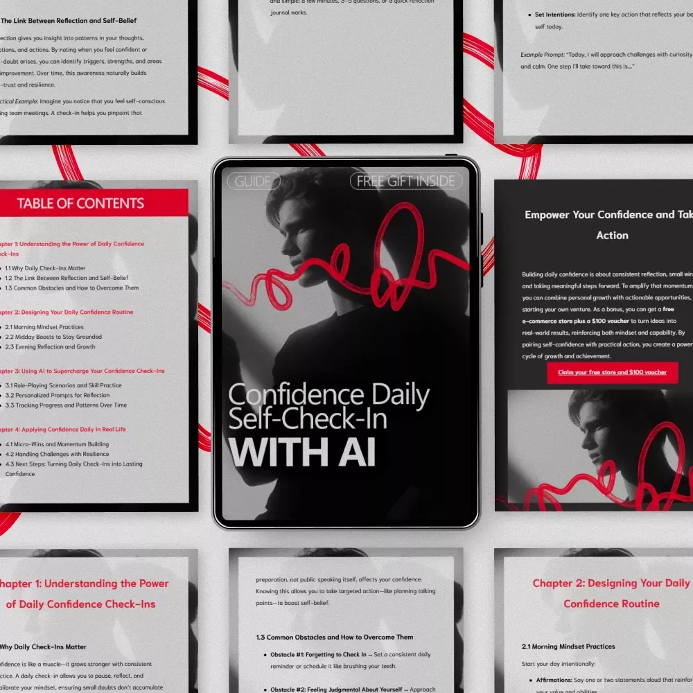 Confidence Daily Self-Check-In with AI - Boost Your Confidence with Daily Practices and AI-Driven Reflection Guide