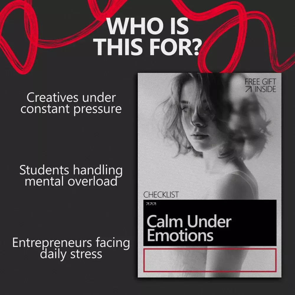 Calm Under Emotions – A Practical Checklist for How to Manage Overwhelming Emotions | Instant Digital Download