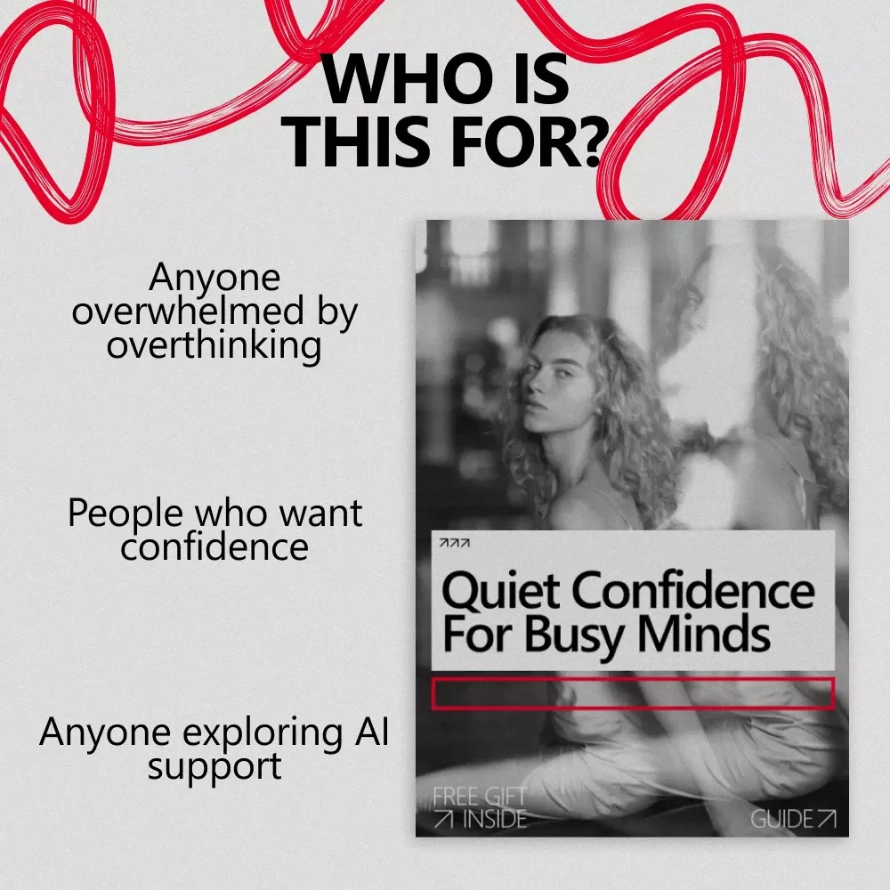 Quiet Confidence for Busy Minds – A Practical Guide to Confidence Improvement for Overthinkers with AI | Digital Download for Calm Decisions & Self-Trust