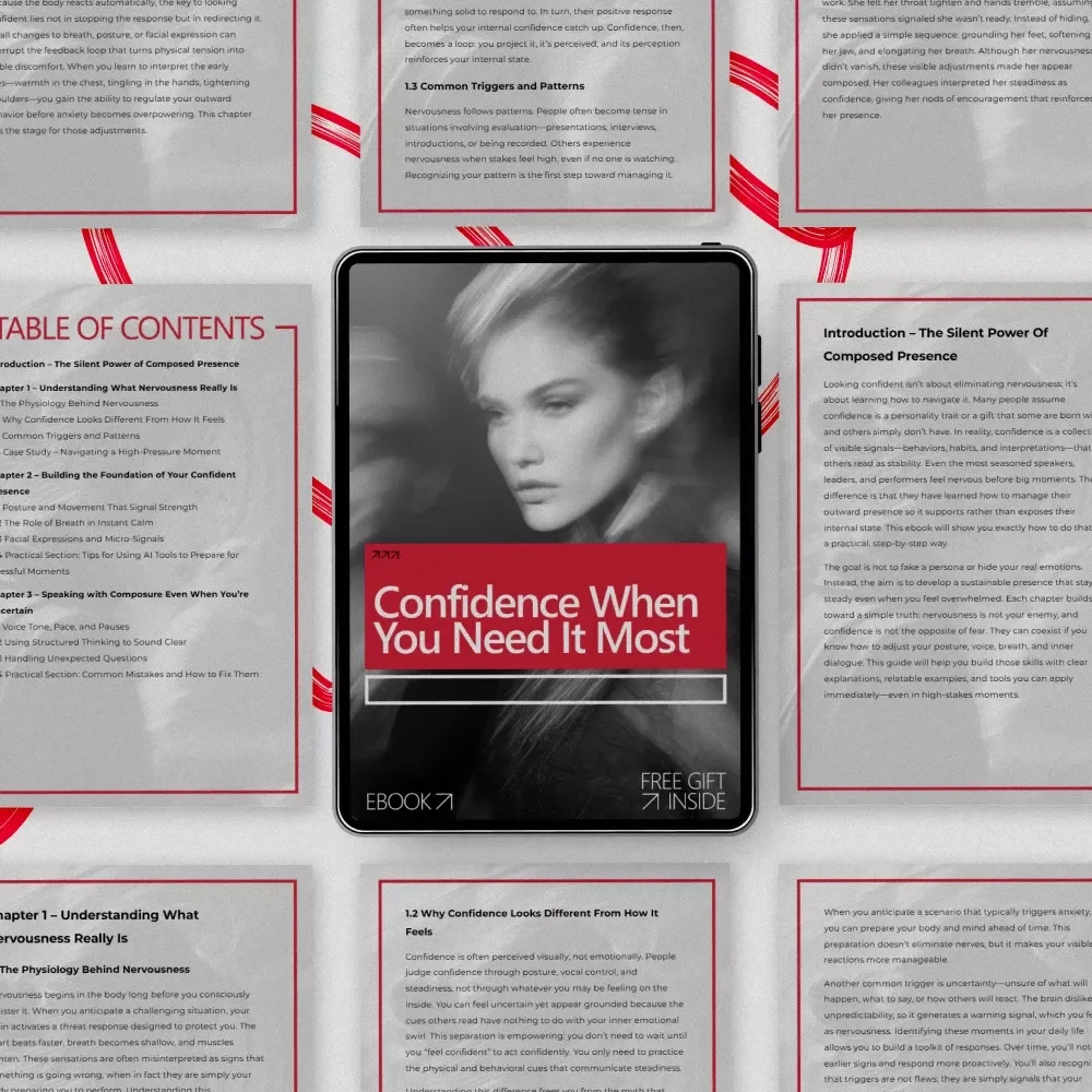 Confidence When You Need It Most – Practical Ebook Guide on how to look confident when you're nervous in High-Pressure Moments