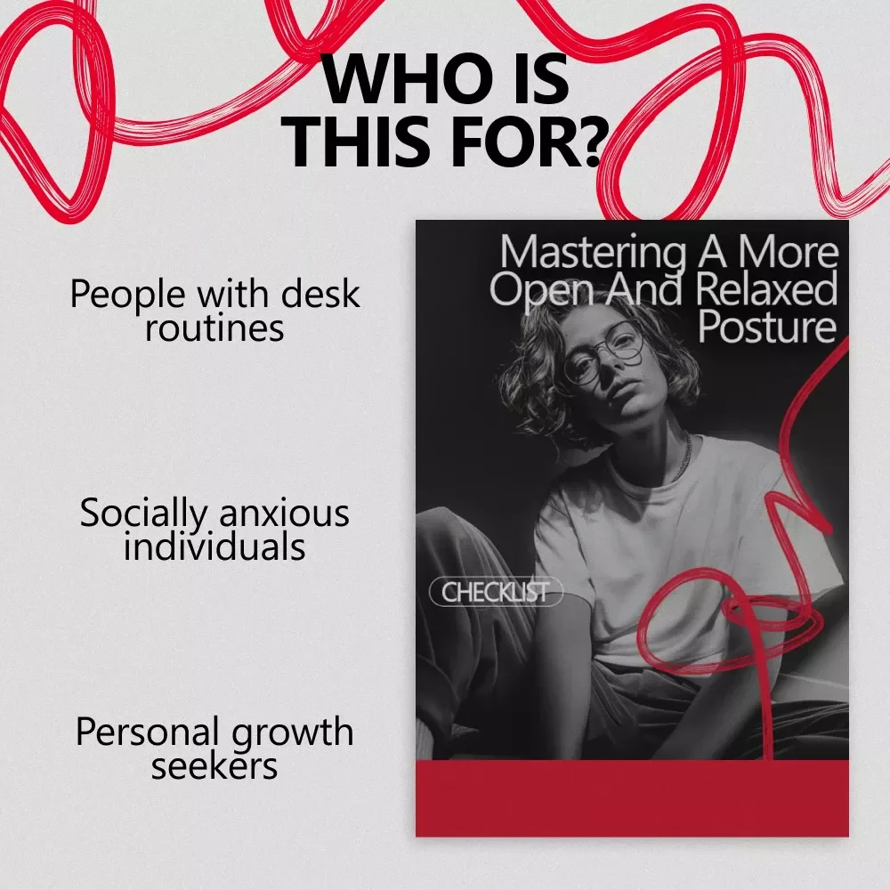 Mastering a More Open and Relaxed Posture – Printable Checklist Guide for Confidence, Body Language & How to Have an Open Posture