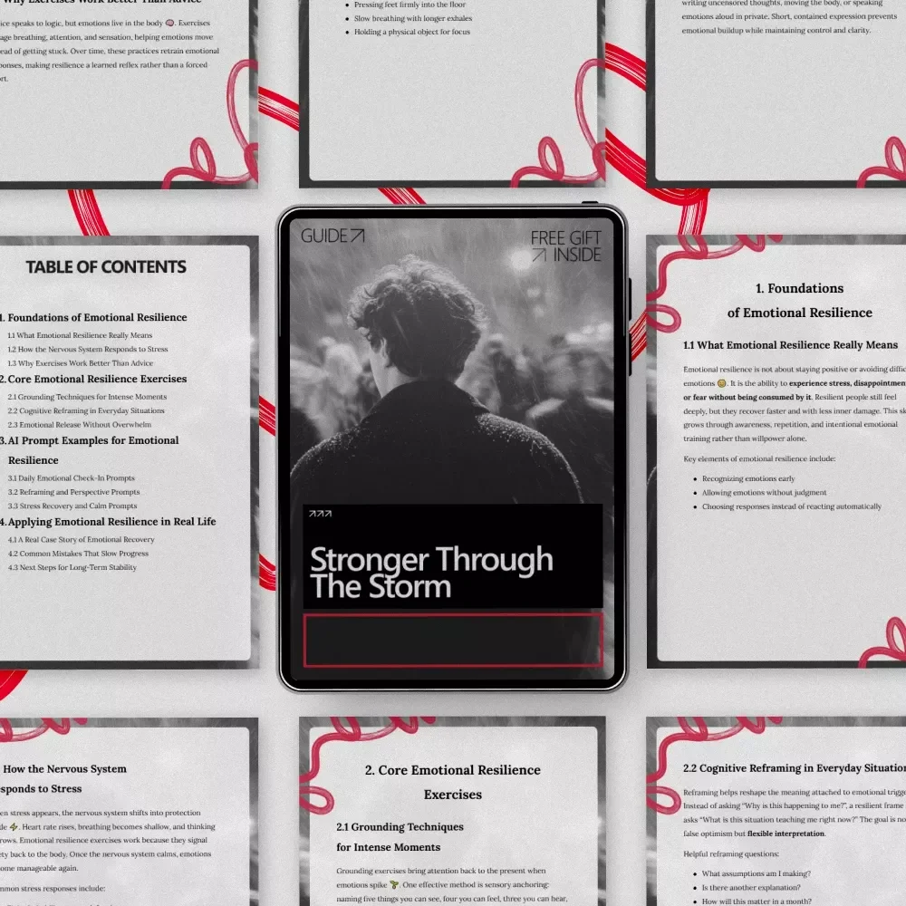 Stronger Through the Storm – A Practical Guide with Emotional Resilience Exercises for Calm, Clarity & Inner Strength