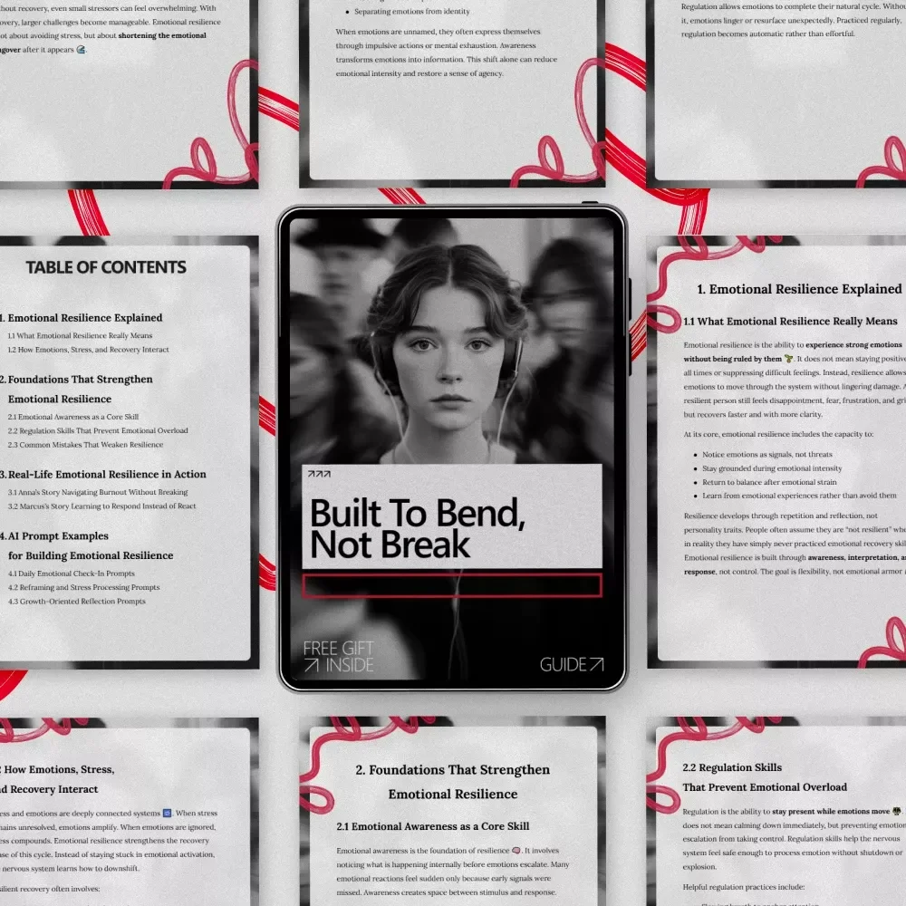 Built to Bend, Not Break – A Practical Guide on How to Build Emotional Resilience for Stress, Burnout & Everyday Life