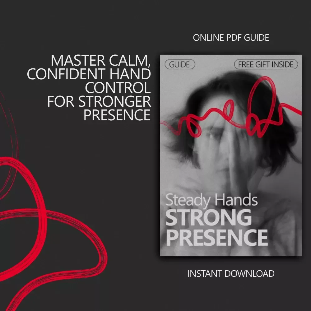 Steady Hands Strong Presence – A Practical Guide on what to do with your hands when you're nervous for Confident Speaking & Calm Body Language