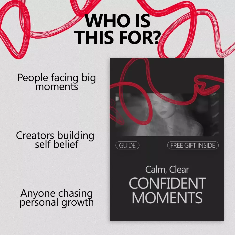 Calm, Clear, Confident Moments – A Practical Guide on how to feel confident before important events | Digital Download