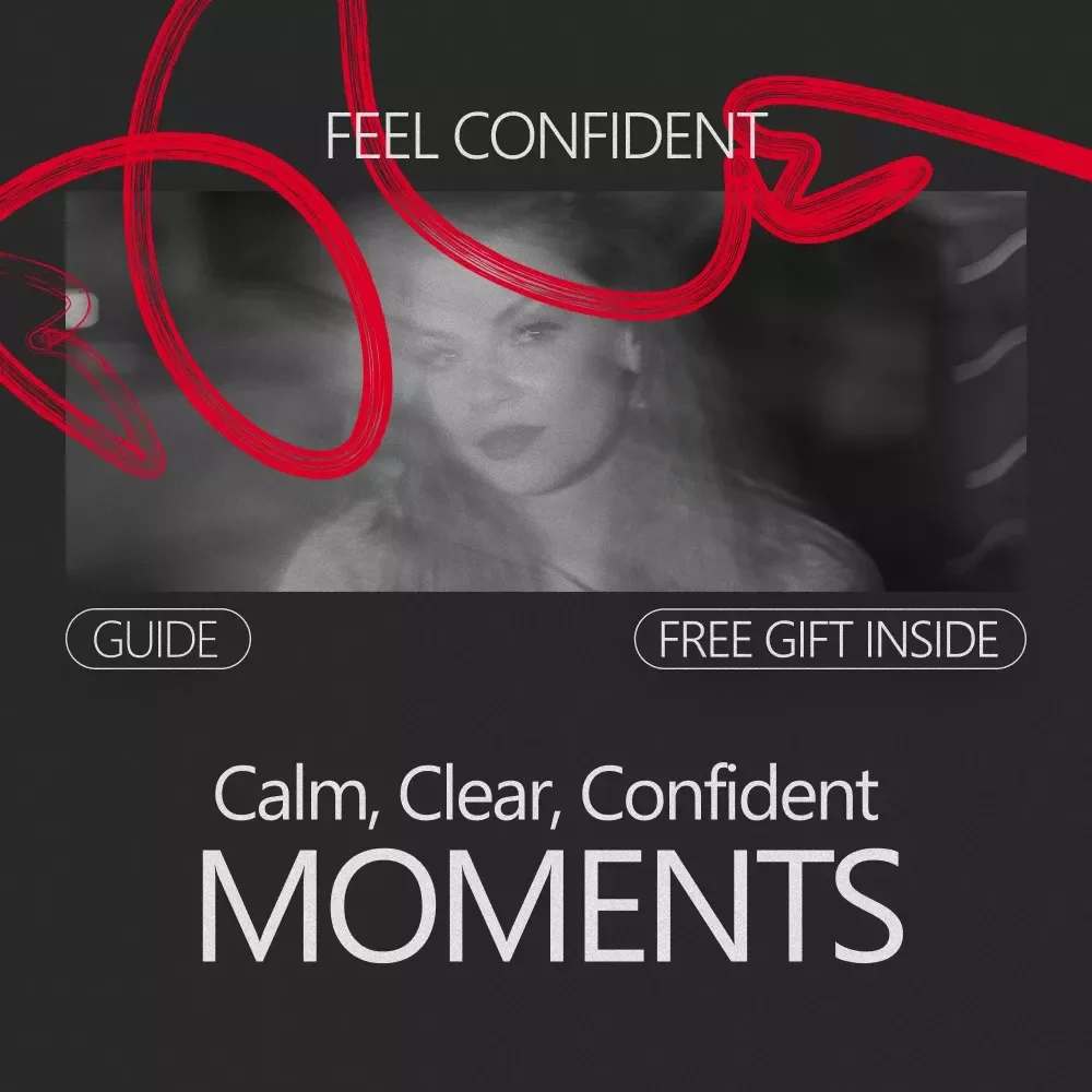 Calm, Clear, Confident Moments – A Practical Guide on how to feel confident before important events | Digital Download