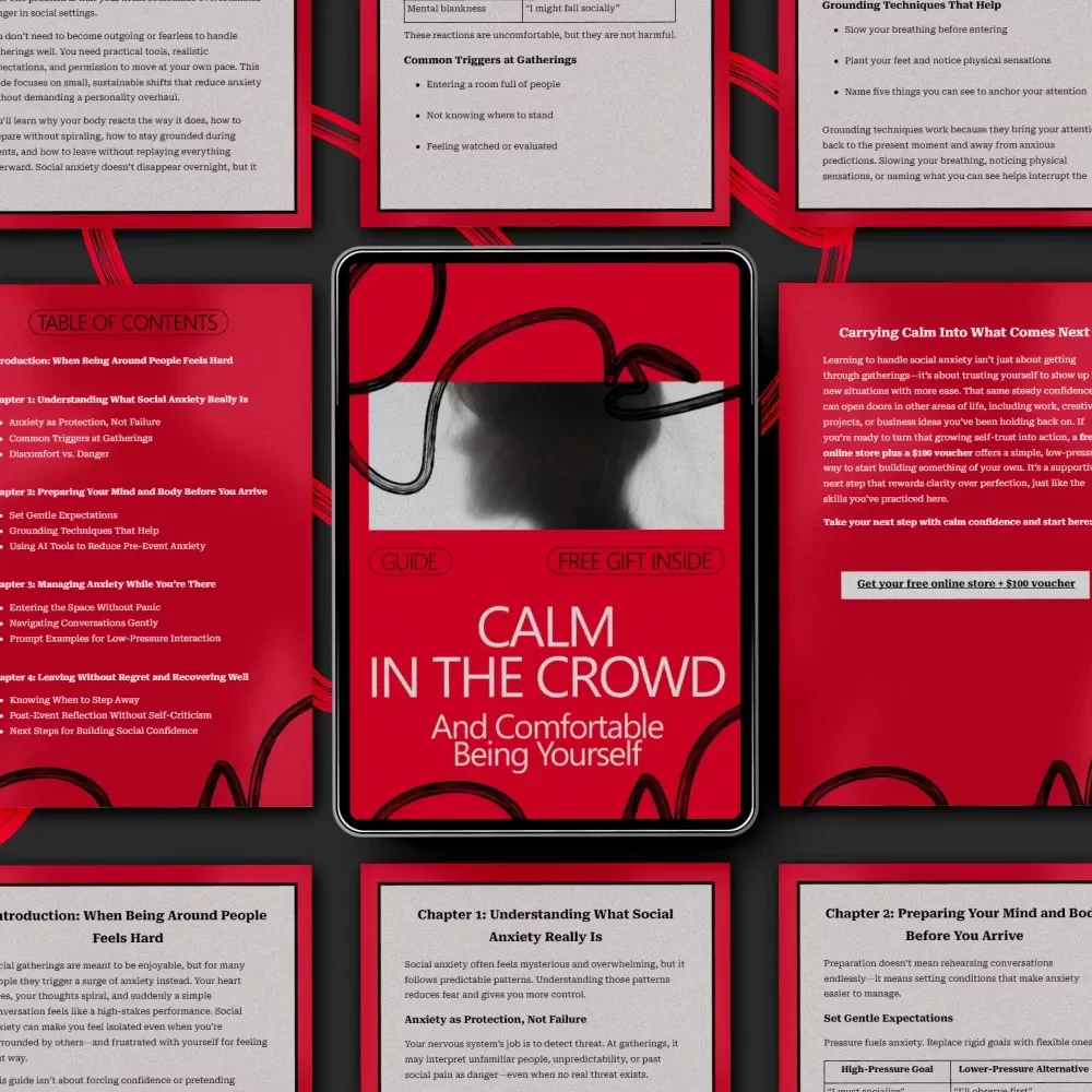 Calm in the Crowd and Comfortable Being Yourself – A Gentle Guide on How to Handle Social Anxiety at Gatherings