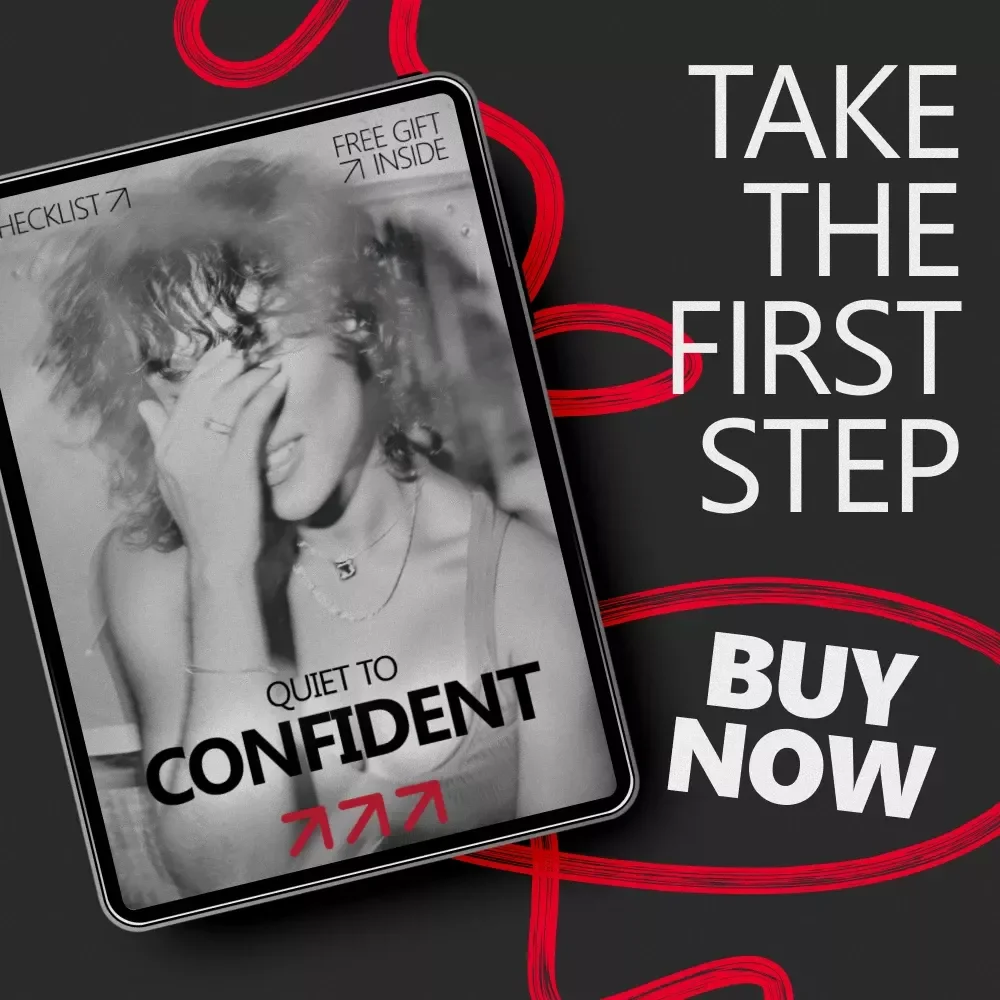 Quiet to Confident – AI-Powered Confidence Checklist | Confidence Improvement for Shy People with AI | Digital Download
