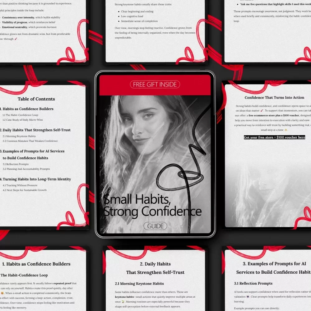 Small Habits, Strong Confidence – A Practical Guide on how to build confidence through habits for Daily Self-Trust and Personal Growth