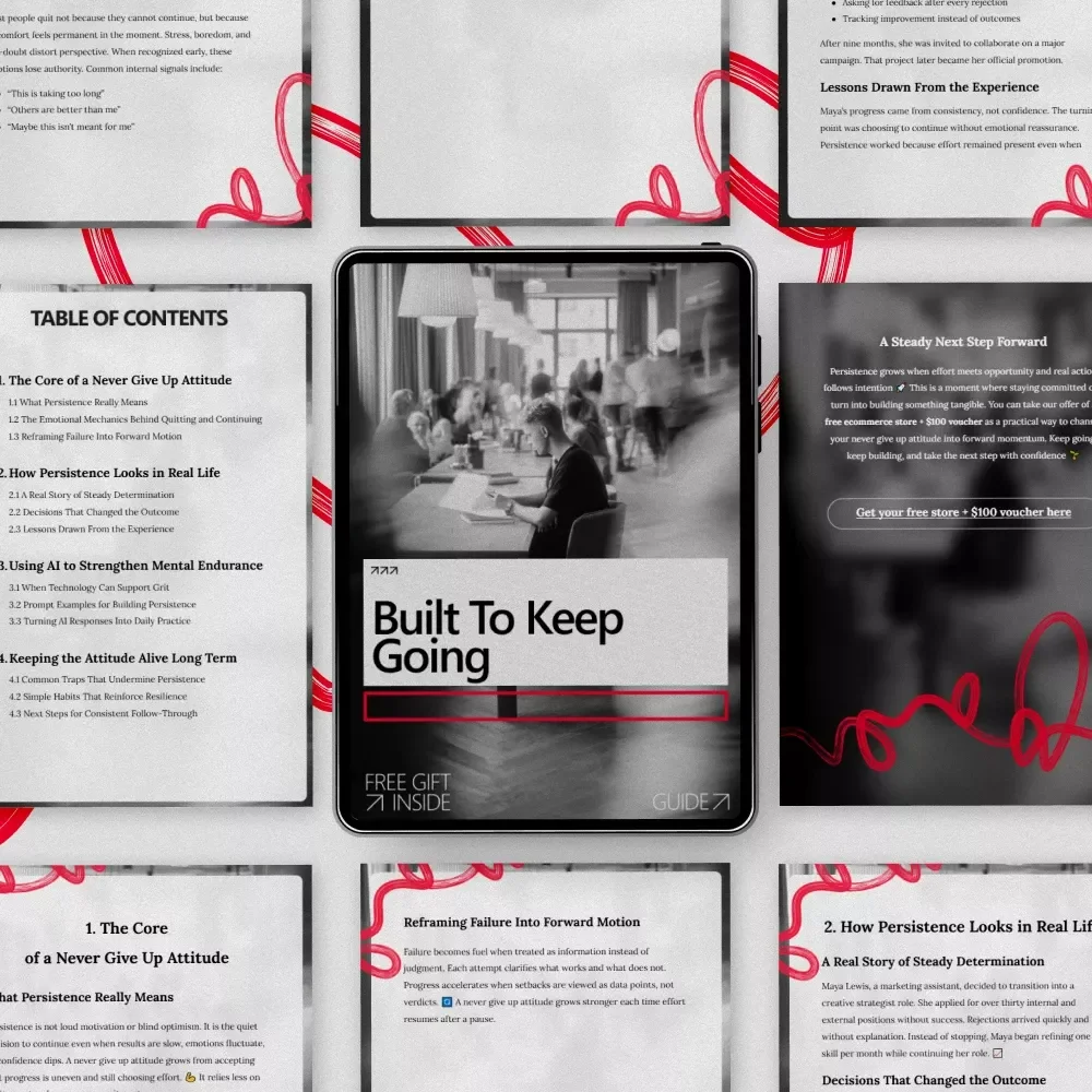 Built to Keep Going – A Practical Guide on how to develop a never give up attitude for Resilience, Persistence, and Mental Strength