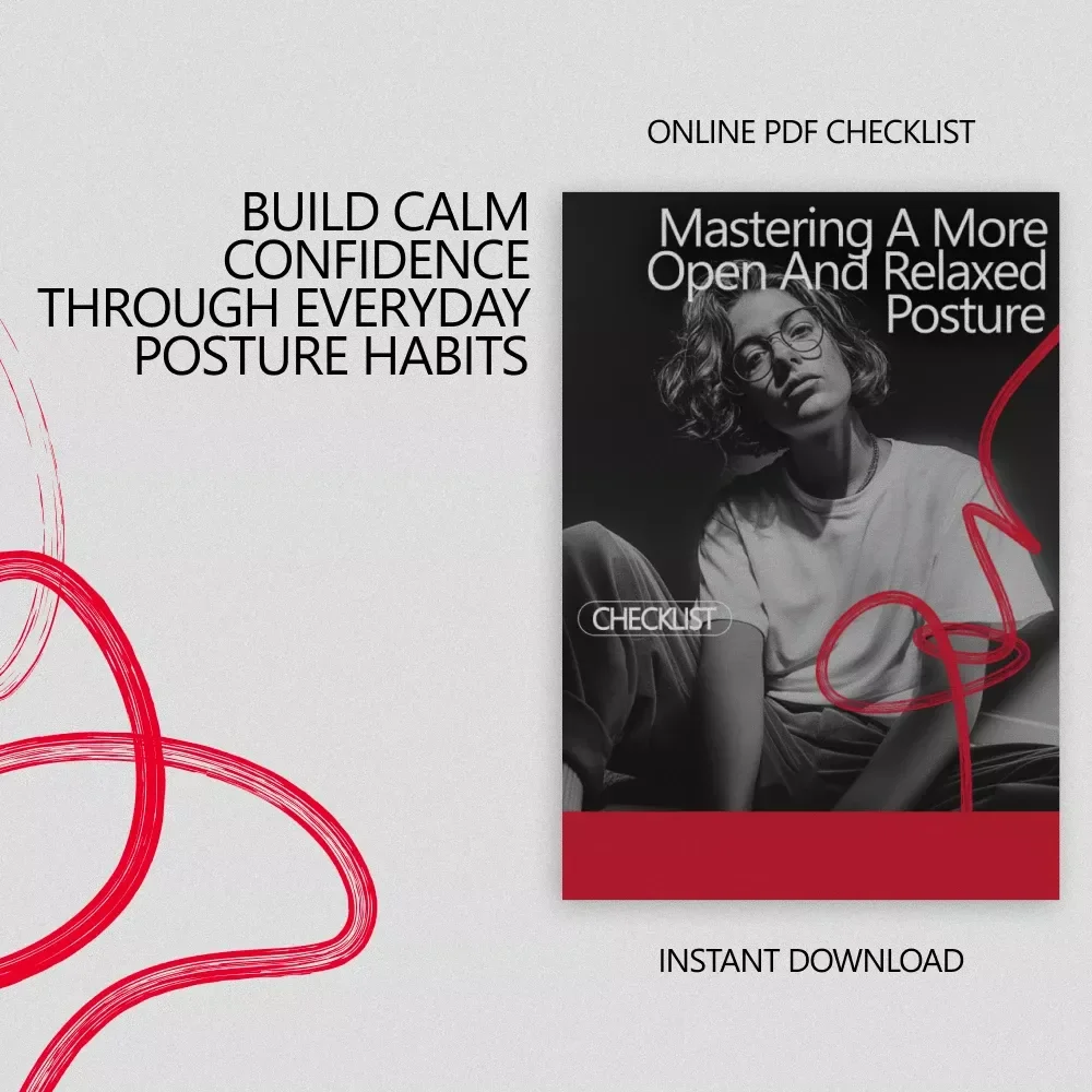 Mastering a More Open and Relaxed Posture – Printable Checklist Guide for Confidence, Body Language & How to Have an Open Posture