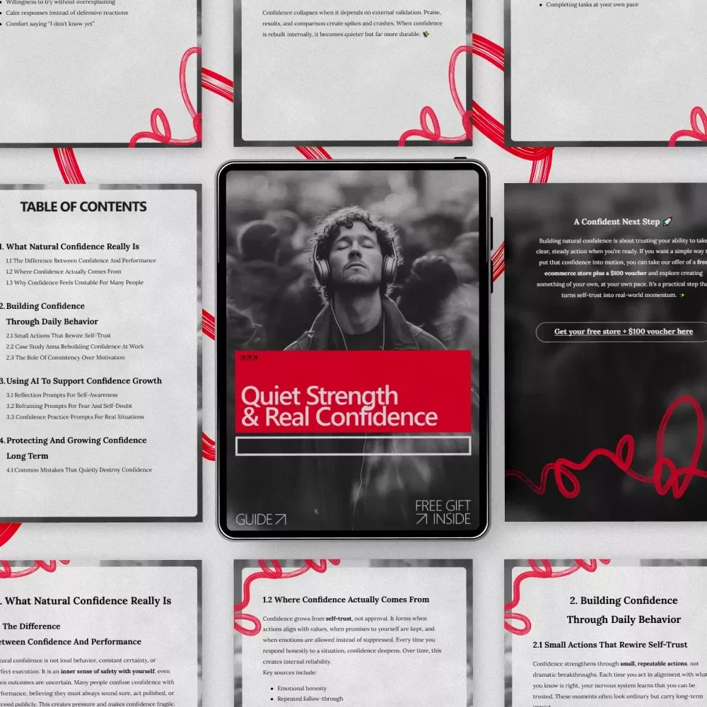 Quiet Strength & Real Confidence – A Practical Guide on How to Build Natural Confidence for Lasting Self-Trust
