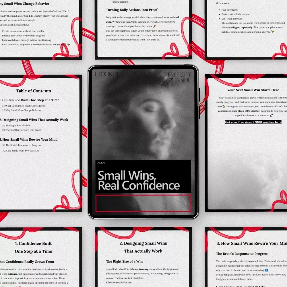 Small Wins, Real Confidence: An Ebook Guide on how to build confidence through small wins for Daily Growth & Lasting Self-Belief