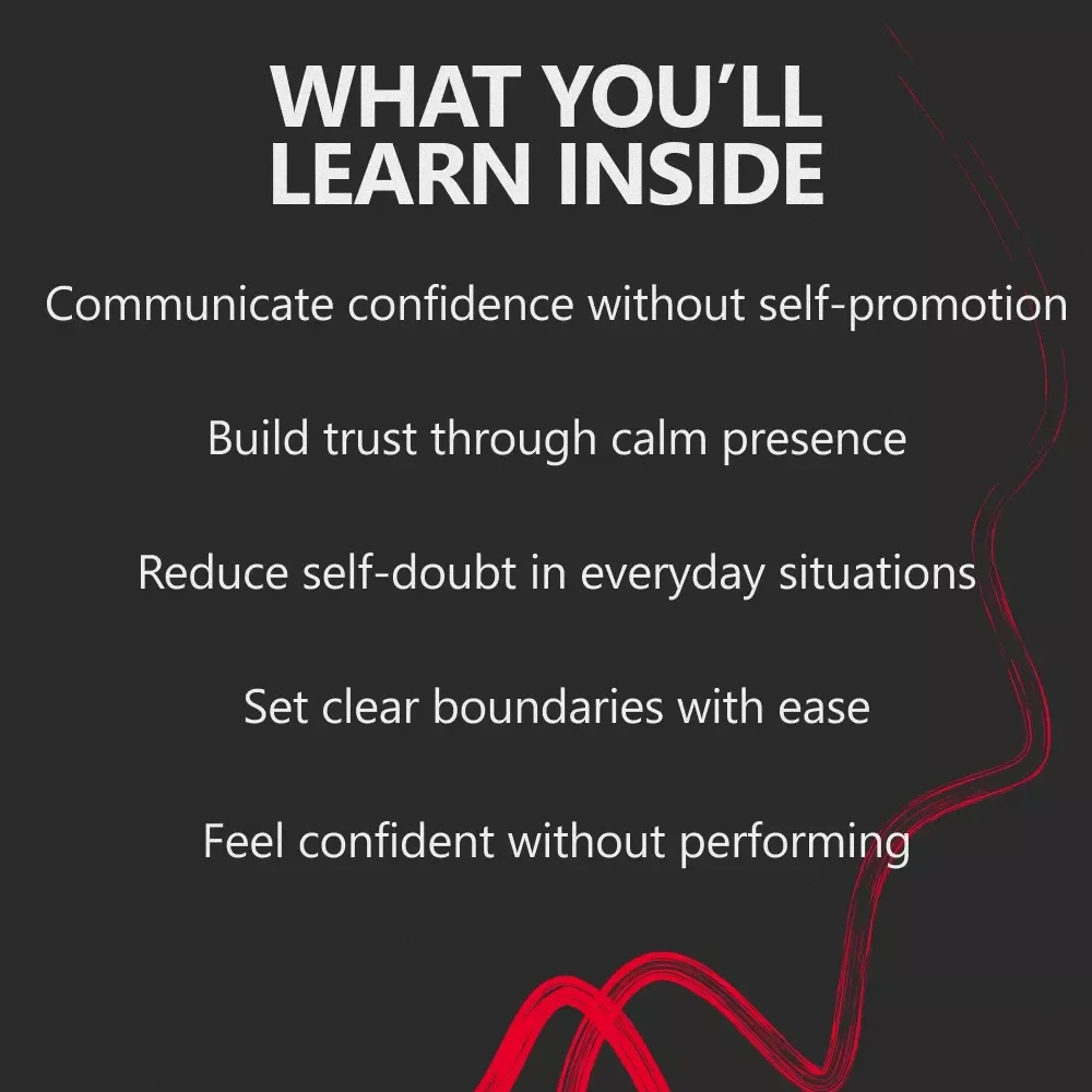 Quiet Confidence That Feels Natural | eBook on Confidence Without Bragging About Achievements | Calm Self-Belief, Presence, and Authentic Communication Guide