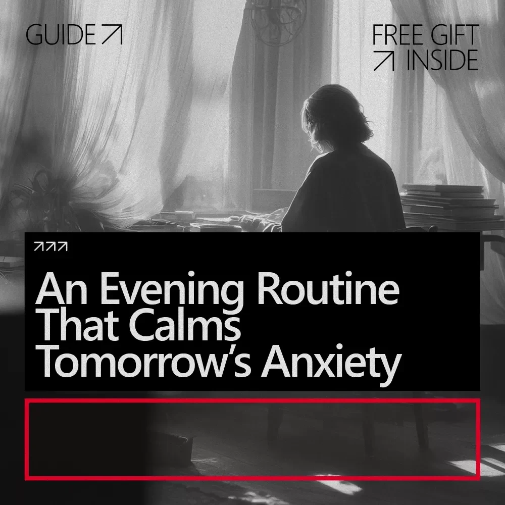 An Evening Routine That Calms Tomorrow’s Anxiety | Evening Routine to Reduce Next-Day Anxiety Digital Guide for Better Sleep, Calmer Mornings & Mental Clarity