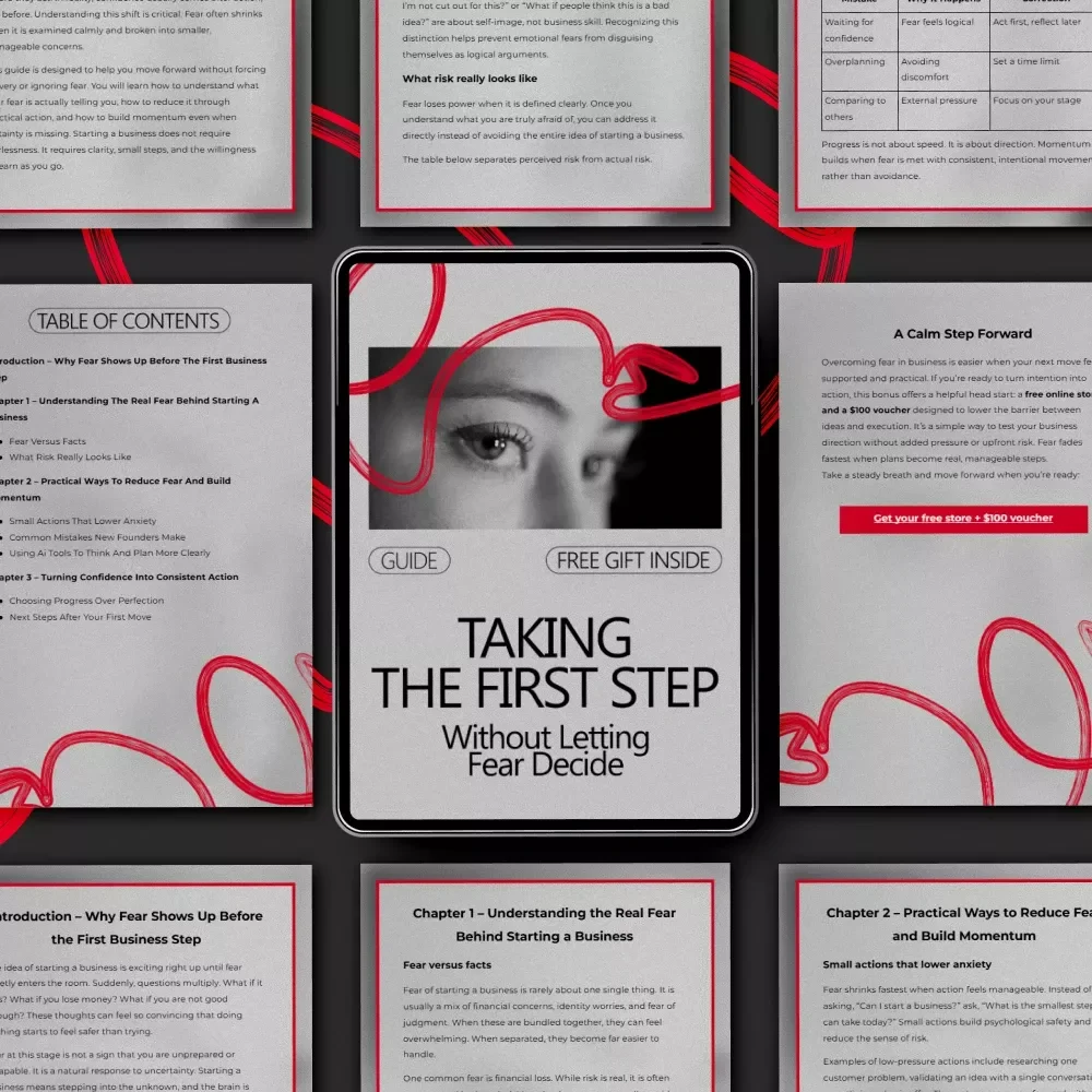 Taking the First Step Without Letting Fear Decide – Practical Guide on How to Overcome Fear of Starting a Business, Build Confidence, Reduce Anxiety & Take Action