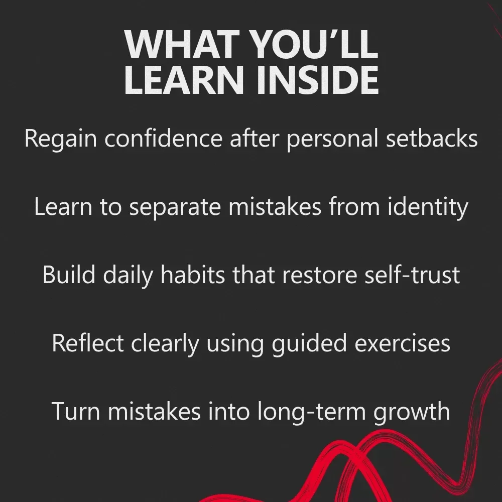 Rebuilding Self-Trust After a Mistake | Guided Self-Reflection eBook for Healing, Confidence & Personal Growth