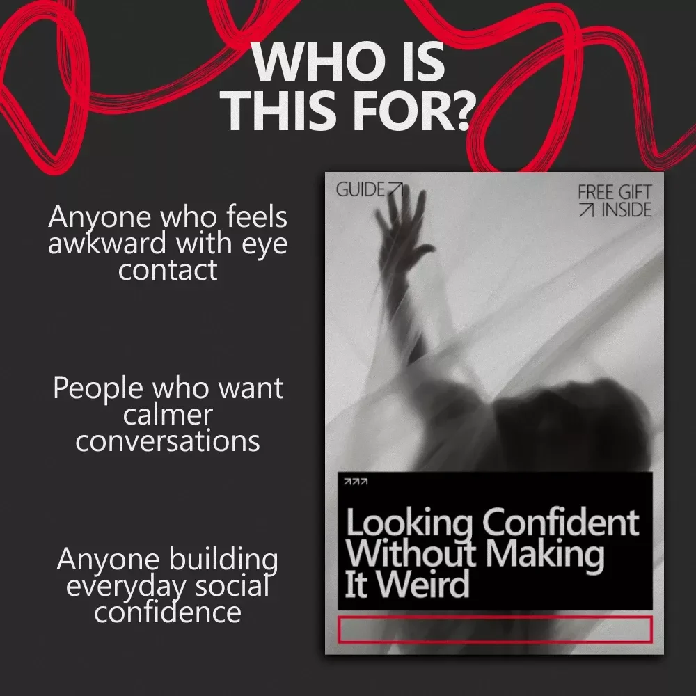 Looking Confident Without Making It Weird – A Simple Guide to Confident Eye Contact, How Much Is Too Much & Social Confidence Skills