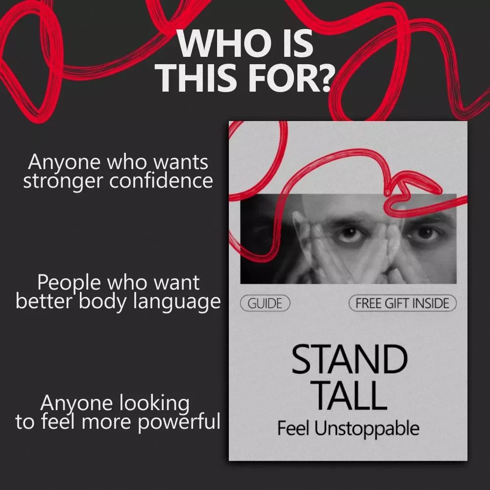 Stand Tall Feel Unstoppable – Confidence Guide for How to Stand to Look More Confident | Body Language & Posture Digital Download
