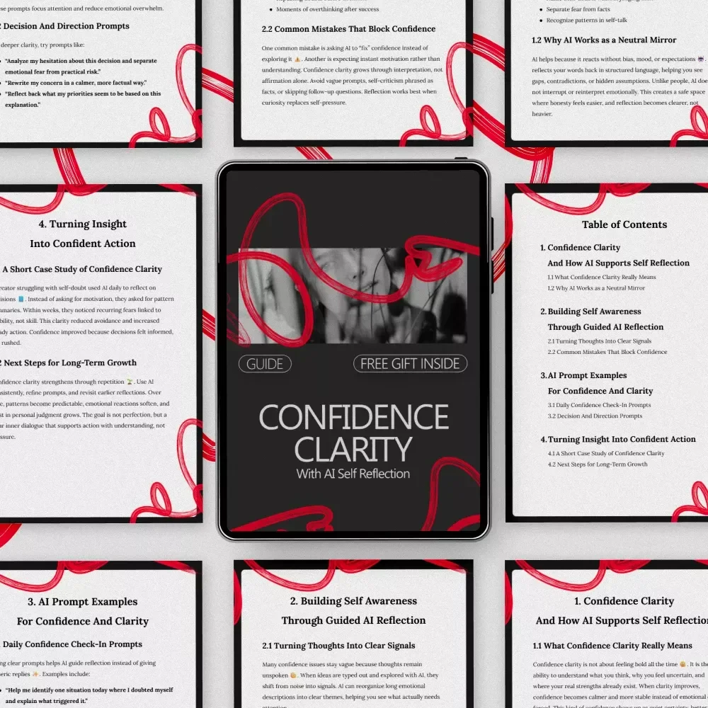 Confidence Clarity With AI Self Reflection - A Digital Guide for Building Self-Awareness and Confidence