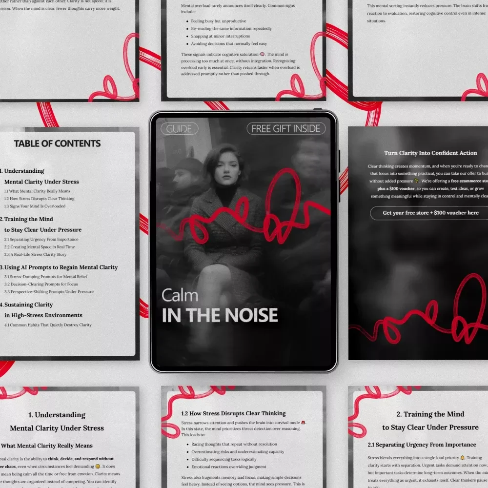 Calm in the Noise: A Practical Guide on How to Develop Mental Clarity Under Stress for Focus, Decision-Making & Emotional Balance