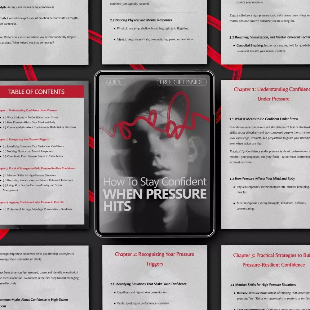 How to Stay Confident When Pressure Hits – A Practical Guide on how to be confident under pressure for Work, Life & High-Stress Moments