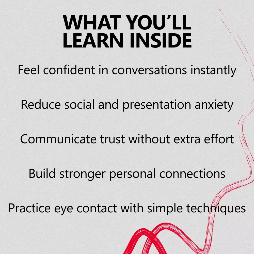 Mastering Confident Eye Contact – Confidence Building Guide, Eye Contact Skills eBook, Social & Professional Communication Checklist, AI-Enhanced Personal Development Download