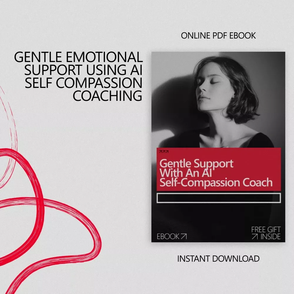 Gentle Support With an AI Self-Compassion Coach | Digital Ebook Guide for Emotional Healing, Inner Dialogue & Mindful Self-Care | ai self compassion coach
