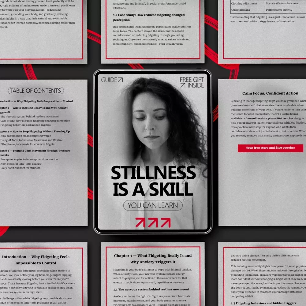 Stillness Is a Skill You Can Learn – A Practical Guide on How to Stop Fidgeting When Anxious, Build Calm Body Control, and Feel Confident Under Pressure