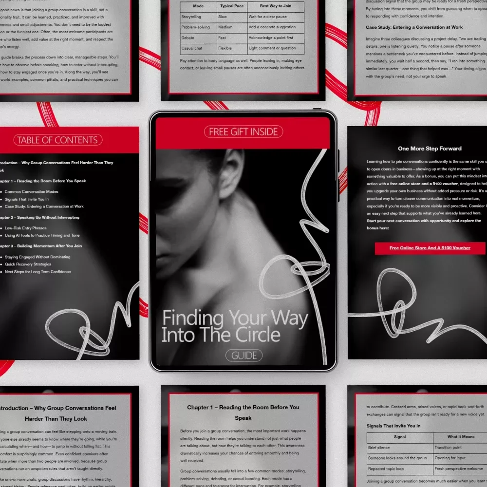 Finding Your Way Into the Circle – A Confidence-Building Guide on How to Join a Group Conversation