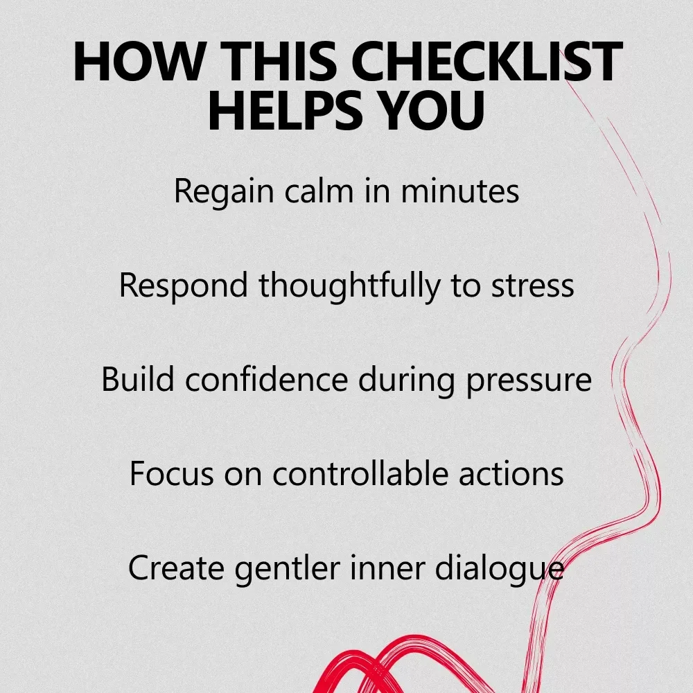 What to Say to Yourself When Stressed – Printable Stress Relief Checklist, Calm Self-Talk Guide for Overwhelm & Anxiety