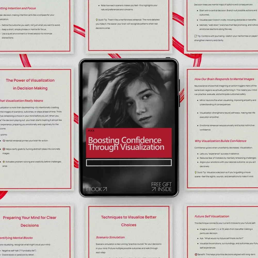 Boosting Confidence Through Visualization | Decision-Making Confidence Guide | Visualization Techniques for Clear Choices | Digital eBook Download