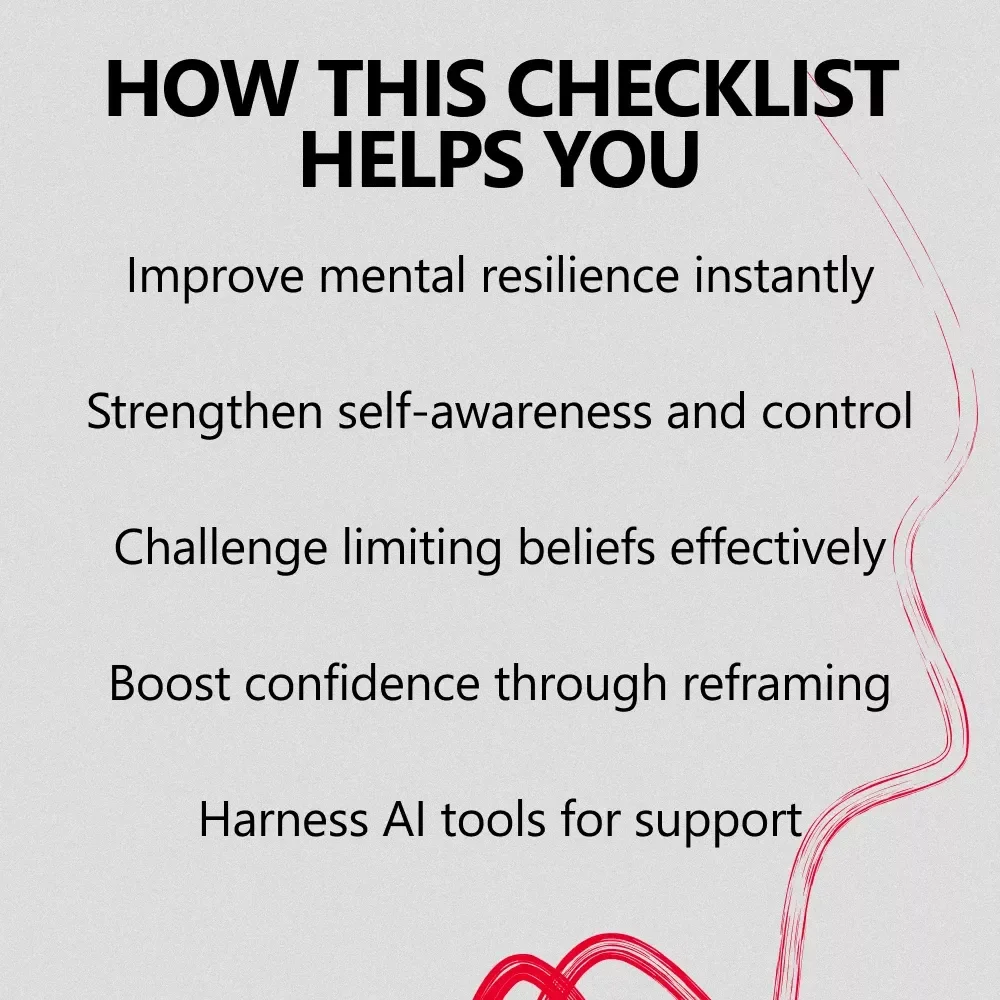 Transform Your Mindset in 60 Seconds: How to Change a Negative Thought Quickly – Digital Download Checklist