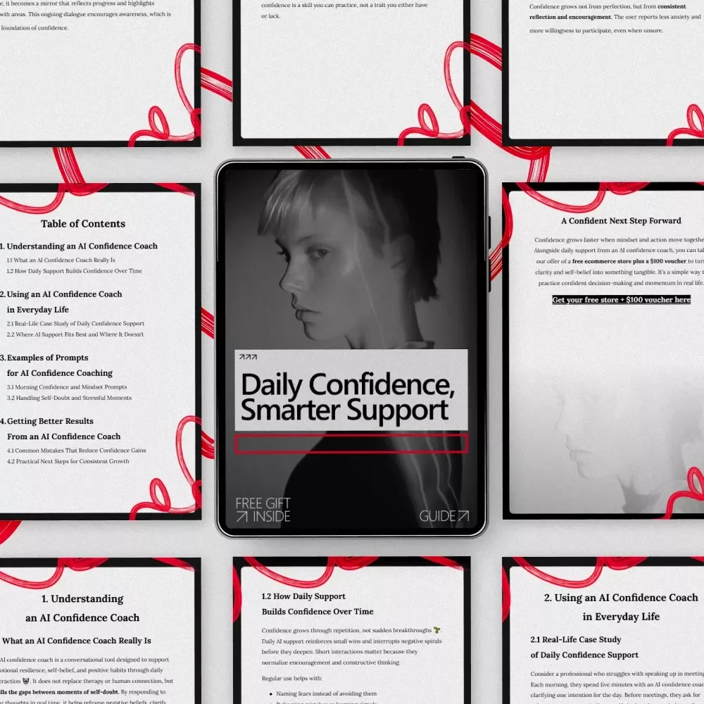 Daily Confidence, Smarter Support – A Practical Guide to Using an AI Confidence Coach for Daily Support | Digital Download