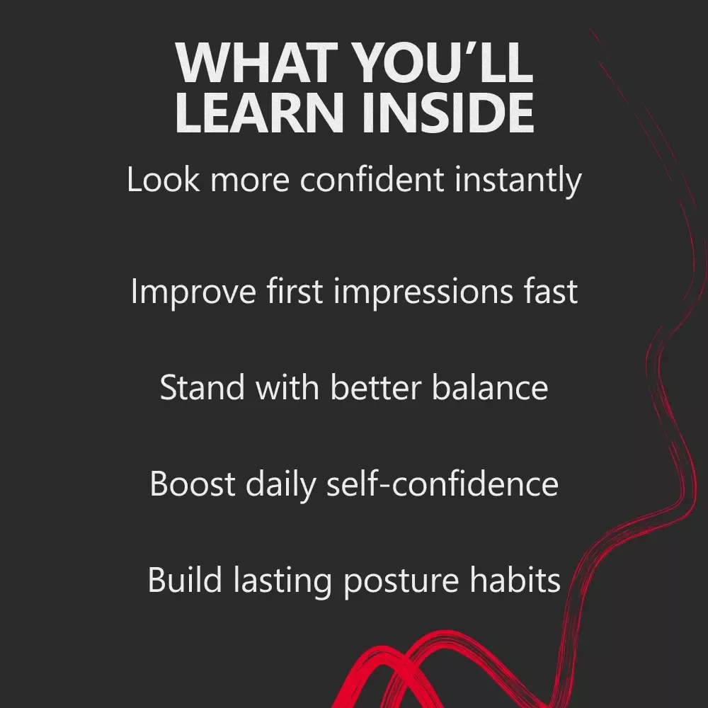 Stand Tall Feel Unstoppable – Confidence Guide for How to Stand to Look More Confident | Body Language & Posture Digital Download