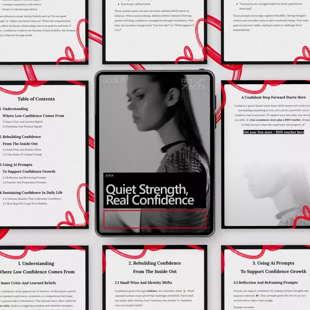 Quiet Strength, Real Confidence – A Practical Guide on how to overcome low confidence, Build Inner Strength, and Develop Real Self-Belief