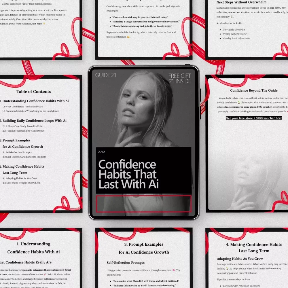Confidence Habits That Last With Ai – Practical Guide to Building Daily Confidence Loops, Smart Prompts & Long-Term Growth