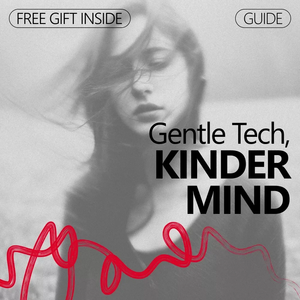 Gentle Tech, Kinder Mind – AI Meditation Guide for Self Compassion, Digital Guide for Emotional Awareness, Mindful Tech Practice & Self-Compassion Prompts