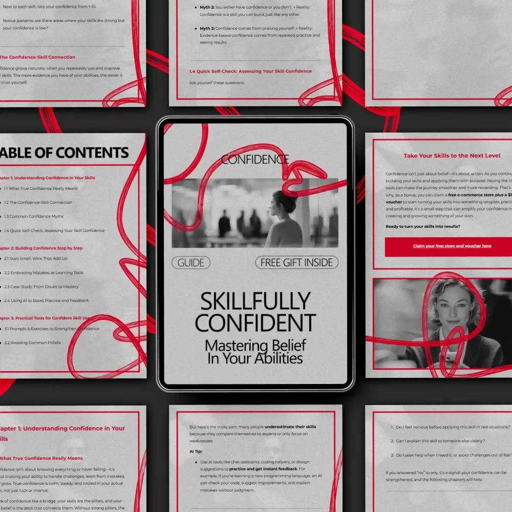 Skillfully Confident: Mastering Belief in Your Abilities | How to Be Confident With Your Skills Digital Guide for Personal Growth & Self-Belief