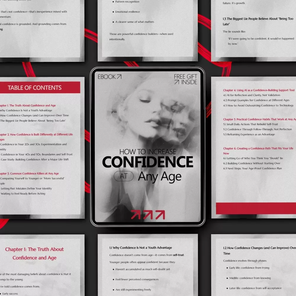 How to Increase Confidence at Any Age – Practical Confidence-Building eBook for Personal Growth, Self-Trust, and Age-Proof Mindset
