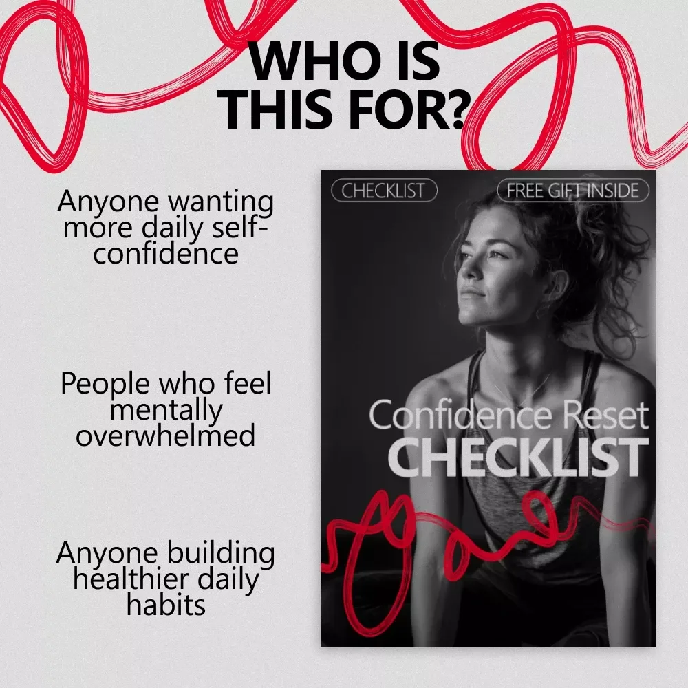 Confidence Reset Checklist – Simple Self Care Routine for Confidence | Daily Mindset, Body & Mental Reset Guide (Digital Download)