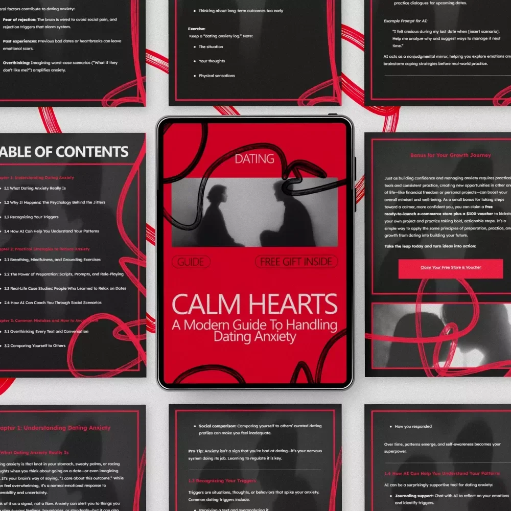 Calm Hearts: A Modern Guide to Handling Dating Anxiety – How to Handle Dating Anxiety, Reduce Stress on Dates, Build Confidence with Practical Tips and AI Tools