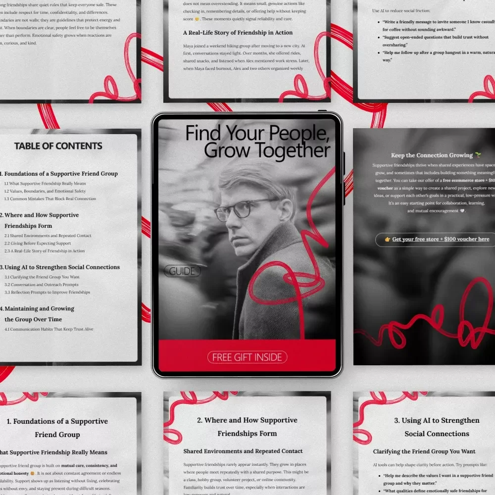 Find Your People, Grow Together – Ultimate Guide on How to Build a Supportive Friend Group, Strengthen Connections, and Grow Meaningful Relationships