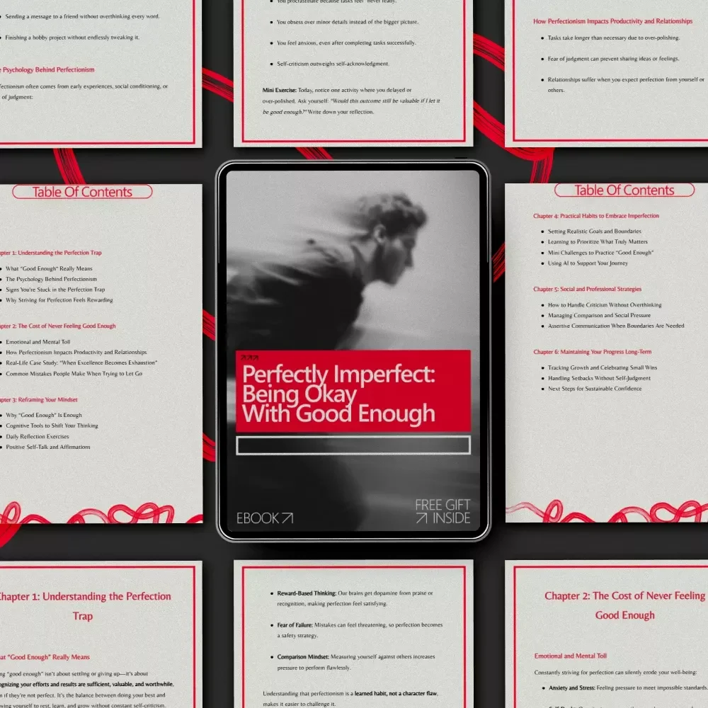 Perfectly Imperfect: Being Okay with Good Enough – Mindset Reset eBook for Learning How to Be Okay with Good Enough, Reducing Perfectionism, and Building Confident Habits