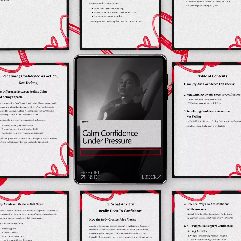 Calm Confidence Under Pressure: A Digital Guide to Overcome Anxiety and Build Lasting Confidence