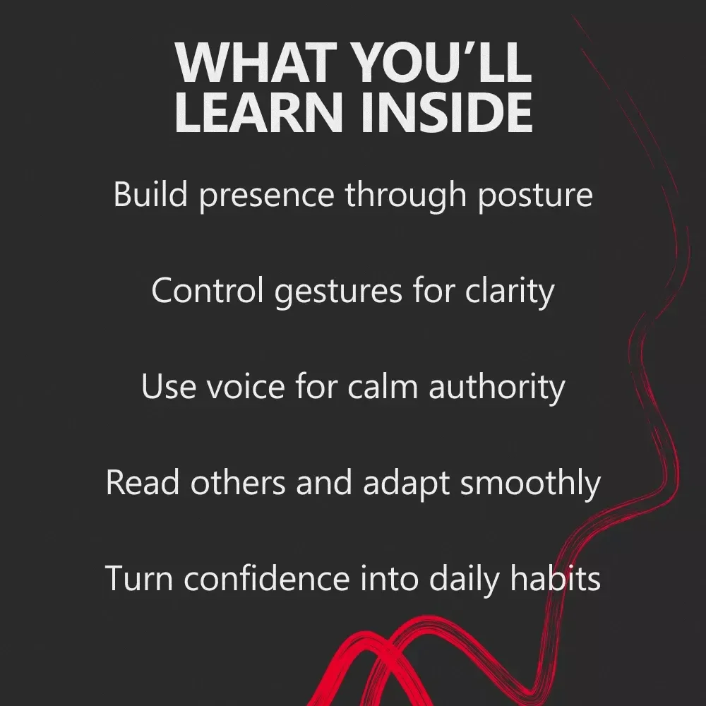Mastering Confident Body Language | Practical eBook Guide to Presence, Posture & Communication Skills