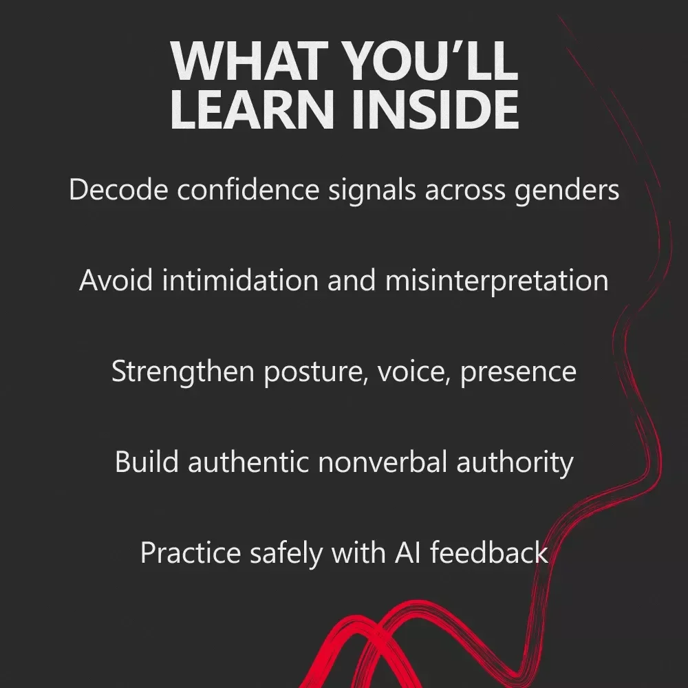 Male vs Female Confident Body Language | Powerful Confidence Guide Ebook for Communication, Presence & Nonverbal Skills