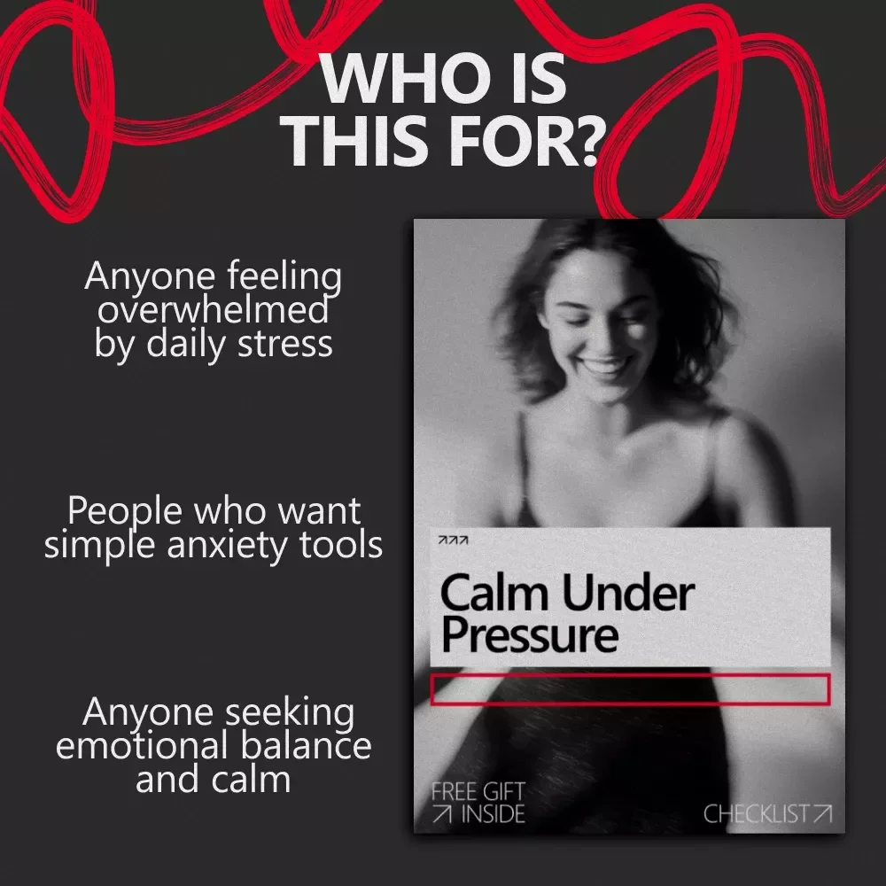 Calm Under Pressure – Resilience Exercises for Anxiety Checklist | Instant Digital Download for Stress Relief & Emotional Strength