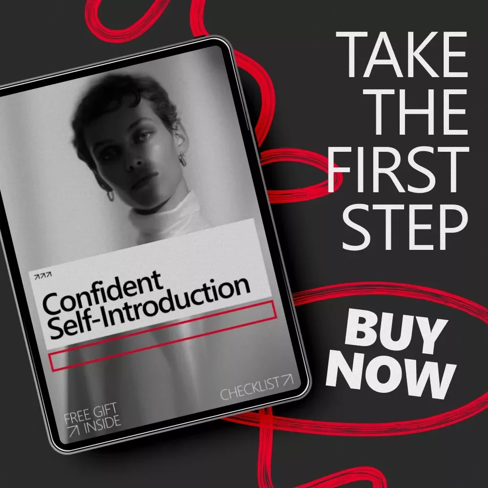 Confident Self-Introduction Checklist – Simple Guide on how to introduce yourself to anyone confidently | Instant Digital Download