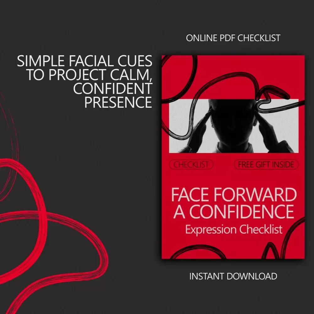 Face Forward A Confidence Expression Checklist | Facial Expressions for Confidence Guide | Professional Presence, Calm Body Language & Self-Assurance PDF